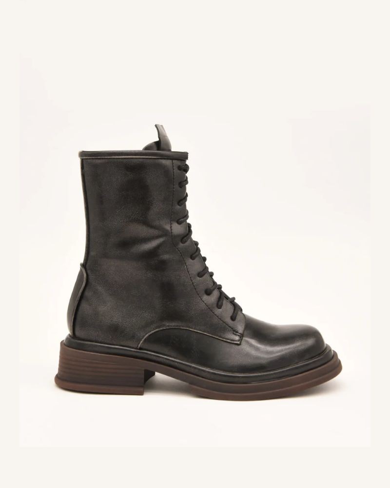 Azarey Botas Militares Mulher Cinza 494H592