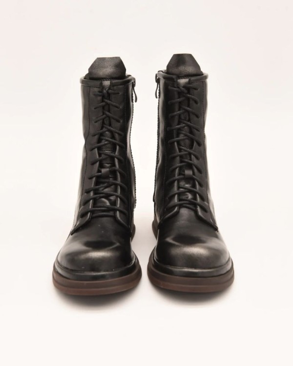 Azarey Botines Militares Mujer Gris 494H592
