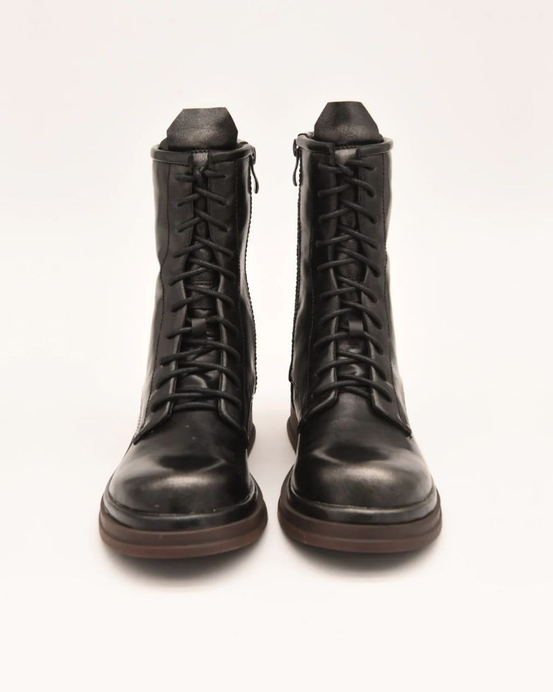 Azarey Botines Militares Mujer Gris 494H592