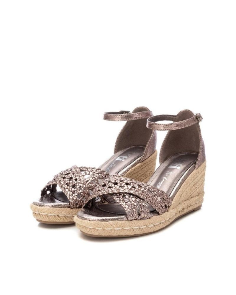  Sandalias Fiesta Rafia Mujer XTI Gris 142774