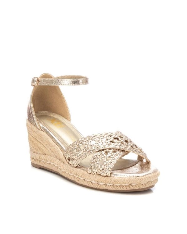  Sandalias Fiesta Rafia Mujer XTI Oro 142774