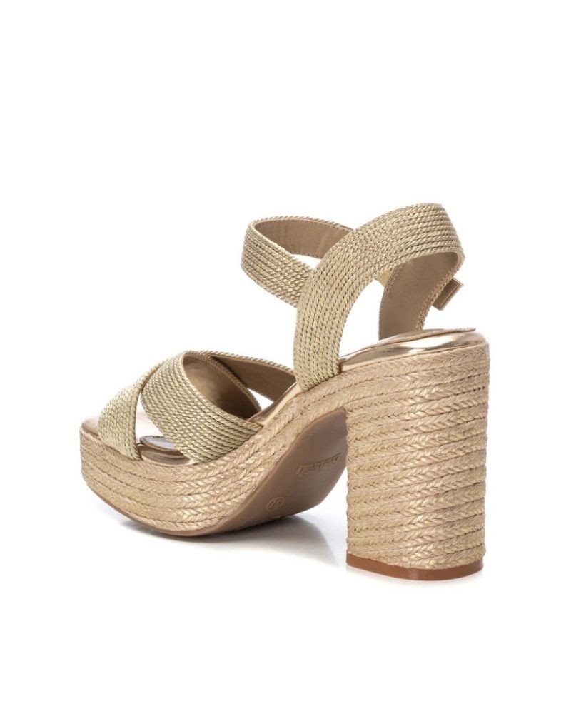  Sandalias Abiertas Alpargatas Mujer XTI Oro 142741
