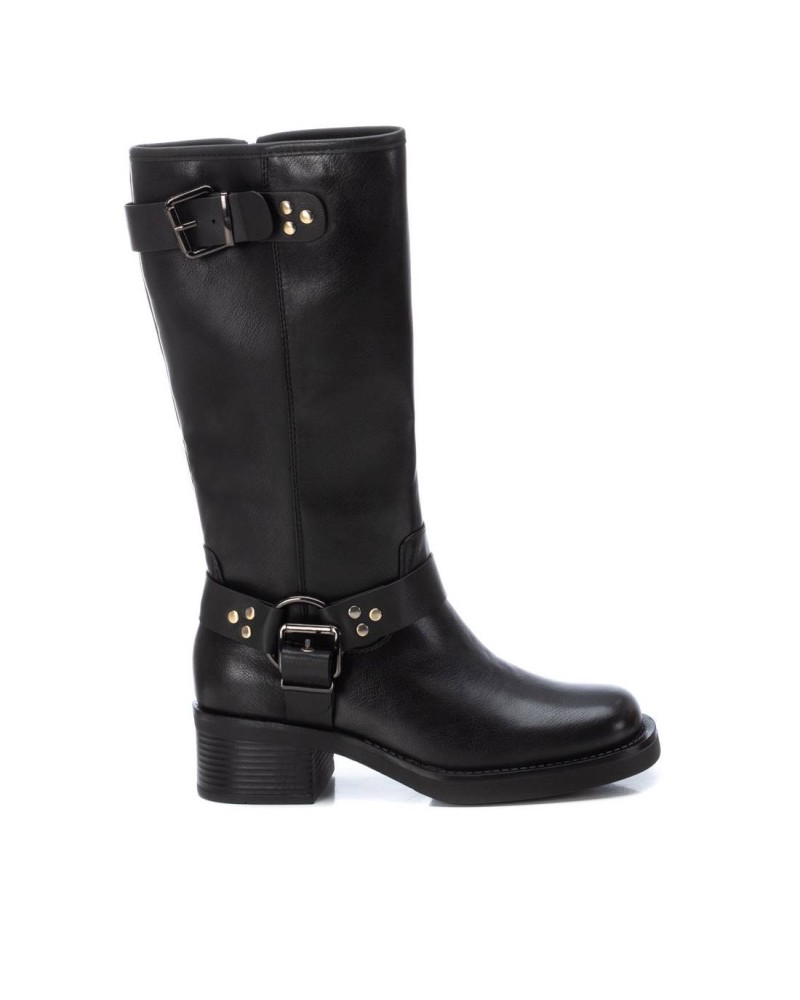 xti botas mujer negras altas para combinar.