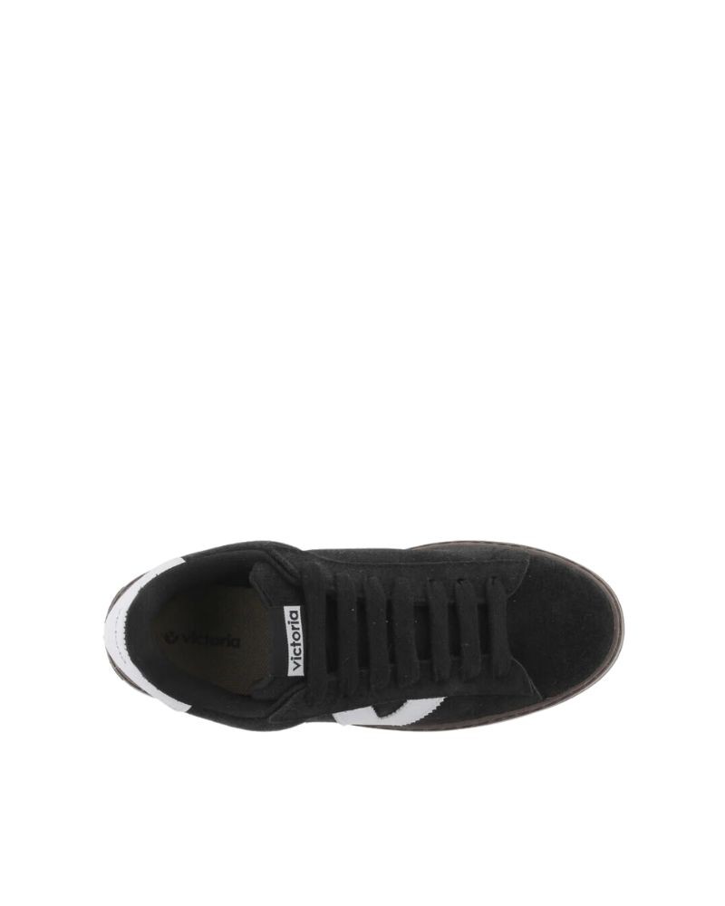 VICTORIA Zapatillas Bajas Mujer Negro 1092171 Made In Spain.