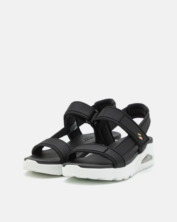  Sandalias Abiertas Mujer SKECHERS Negro 119813 UNO SUMMER STAND2
