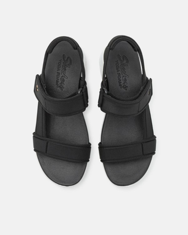  Sandalias Abiertas Mujer SKECHERS Negro 119813 UNO SUMMER STAND2