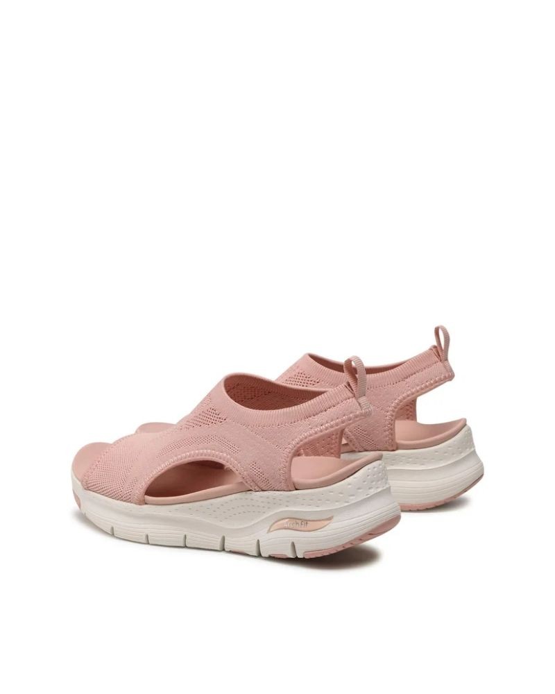  Sandalias Abiertas Fascitis plantar Mujer SKECHERS Rosa 119236 ARCH FIT CITY CATCH