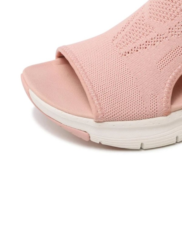  Sandalias Abiertas Fascitis plantar Mujer SKECHERS Rosa 119236 ARCH FIT CITY CATCH
