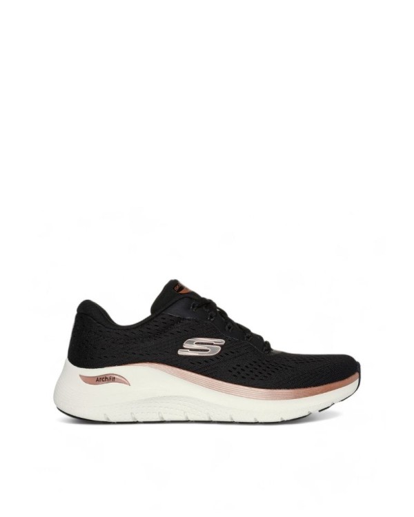 Sapatilhas Baixas Fascite Plantar Mulher SKECHERS Preto 150067 ARCH FIT 2.0 GLOW THE DISTANCE