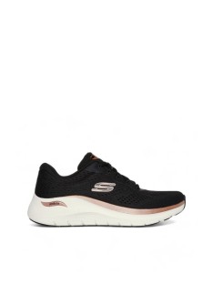 Sapatilhas Baixas Fascite Plantar Mulher SKECHERS Preto 150067 ARCH FIT 2.0 GLOW THE DISTANCE