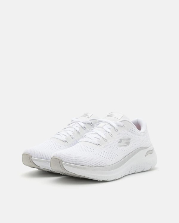  Zapatillas Bajas Fascitis plantar Mujer SKECHERS Blanco 150067 ARCH FIT 2 0 GLOW THE DISTANCE