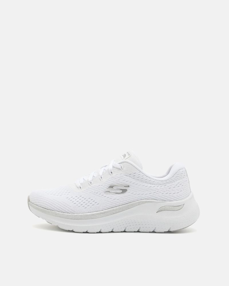 Sapatilhas Baixas Fascite Plantar Mulher SKECHERS Branco 150067 ARCH FIT 2.0 GLOW THE DISTANCE