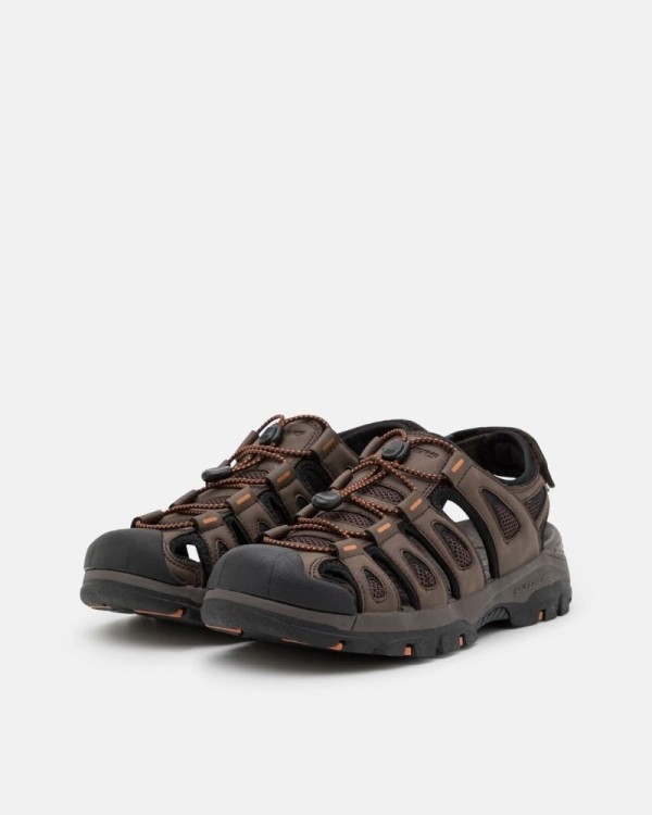 Sandálias Abertas Homem SKECHERS Castanho 204111 RELAXED FIT