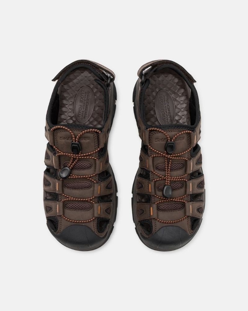 Sandálias Abertas Homem SKECHERS Castanho 204111 RELAXED FIT