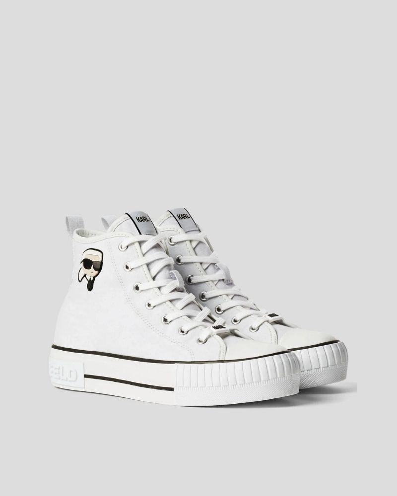 Sapatilhas Altas Mulher Karl Lagerfeld Branco KL60445T KAMPUS MAX