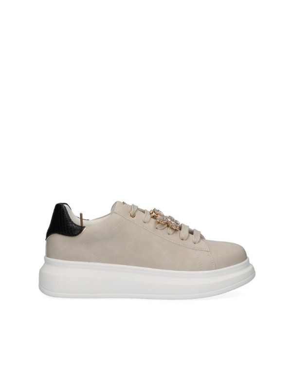 Zapatillas Bajas Mujer EXE Beige BUTTERFLY