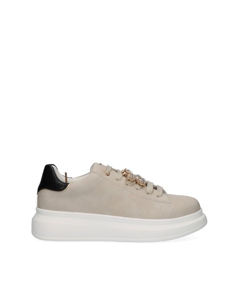Sapatilhas Baixas Mulher EXE Beige BUTTERFLY