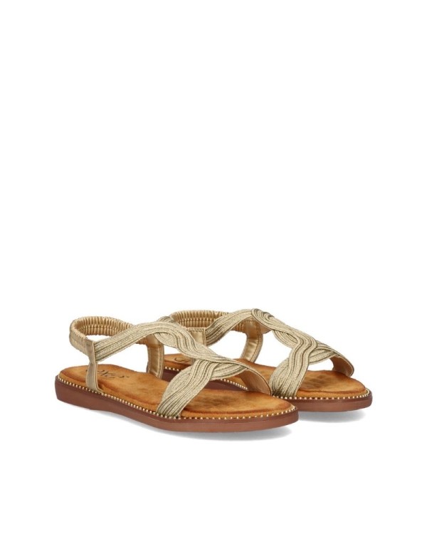  Sandalias Abiertas Mujer EXE Oro ZF1982 F6