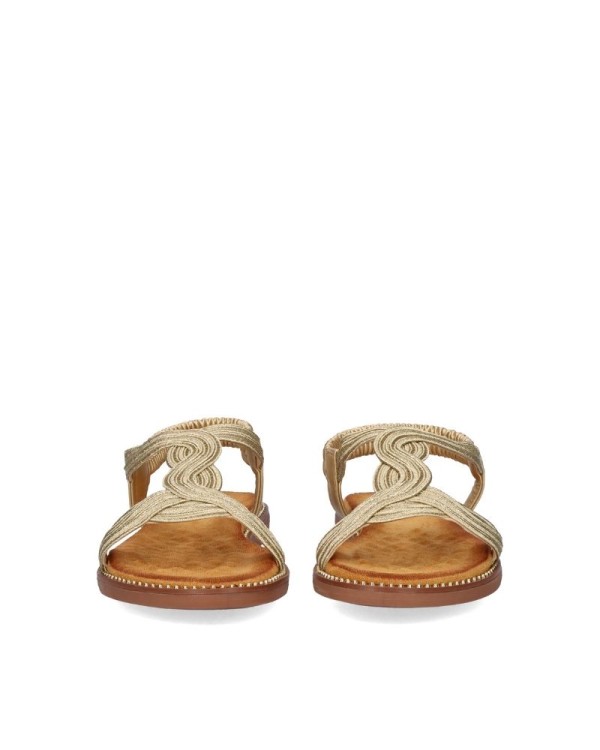  Sandalias Abiertas Mujer EXE Oro ZF1982 F6