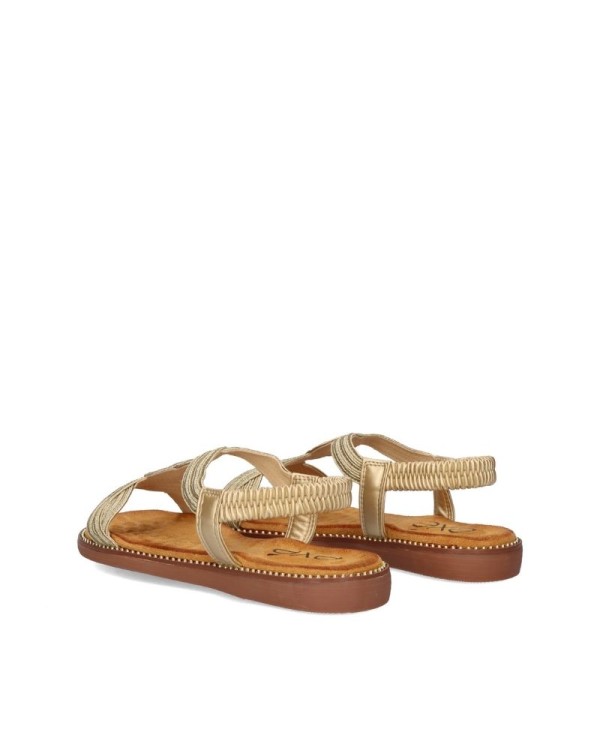 Sandalias Abertas Mulher EXE Ouro ZF1982 F6