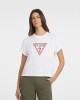 T-shirts Manga curta Mulher GUESS Branco W4YI73 K8HM0