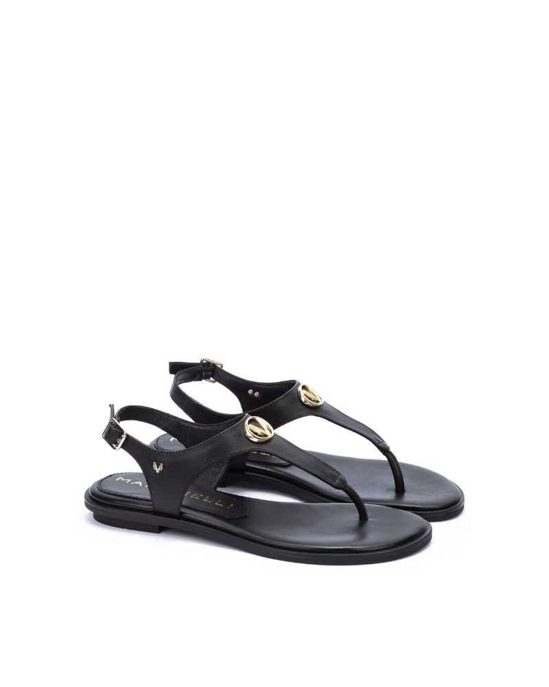 Sandalias De dedo Mujer MARTINELLI Negro MAZZINI 1535 B006Z