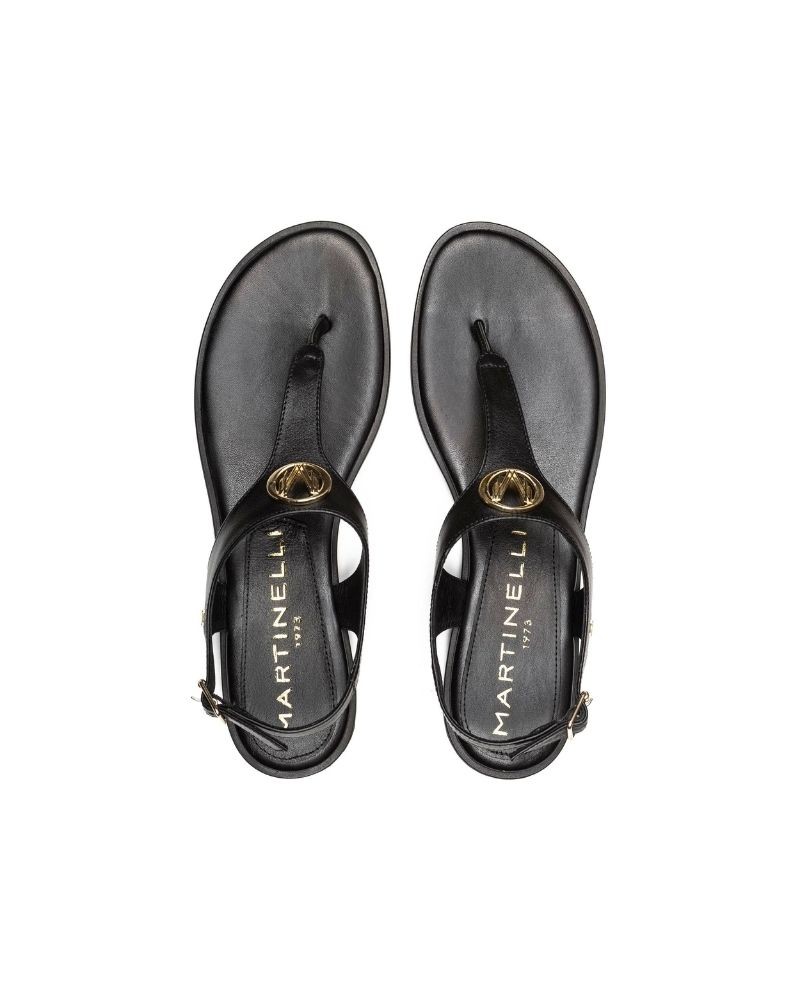  Sandalias De dedo Mujer MARTINELLI Negro MAZZINI 1535 B006Z