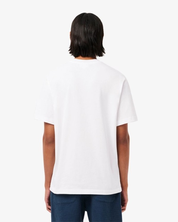T-shirts Manga curta Homem LACOSTE Branco TH7318