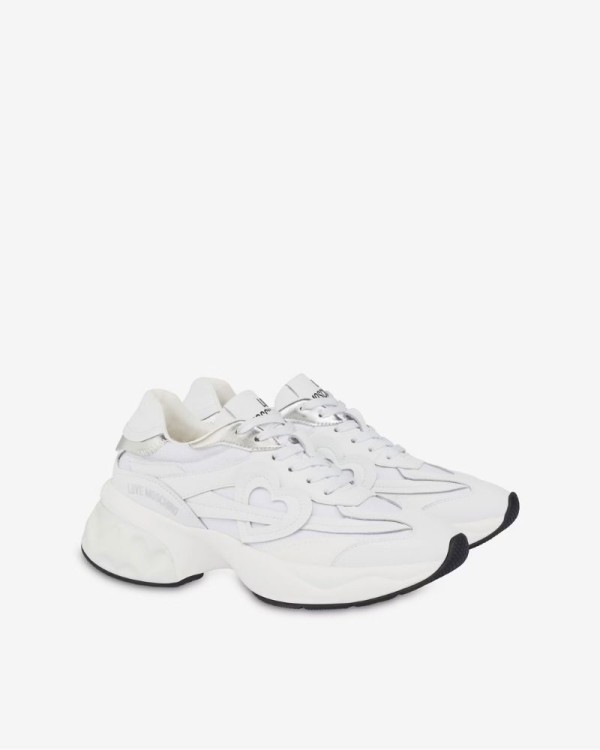 Sapatilhas Baixas Mulher Love Moschino Branco JA15326G1M