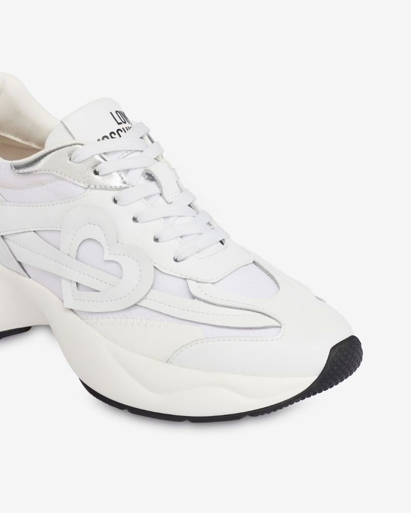 Sapatilhas Baixas Mulher Love Moschino Branco JA15326G1M