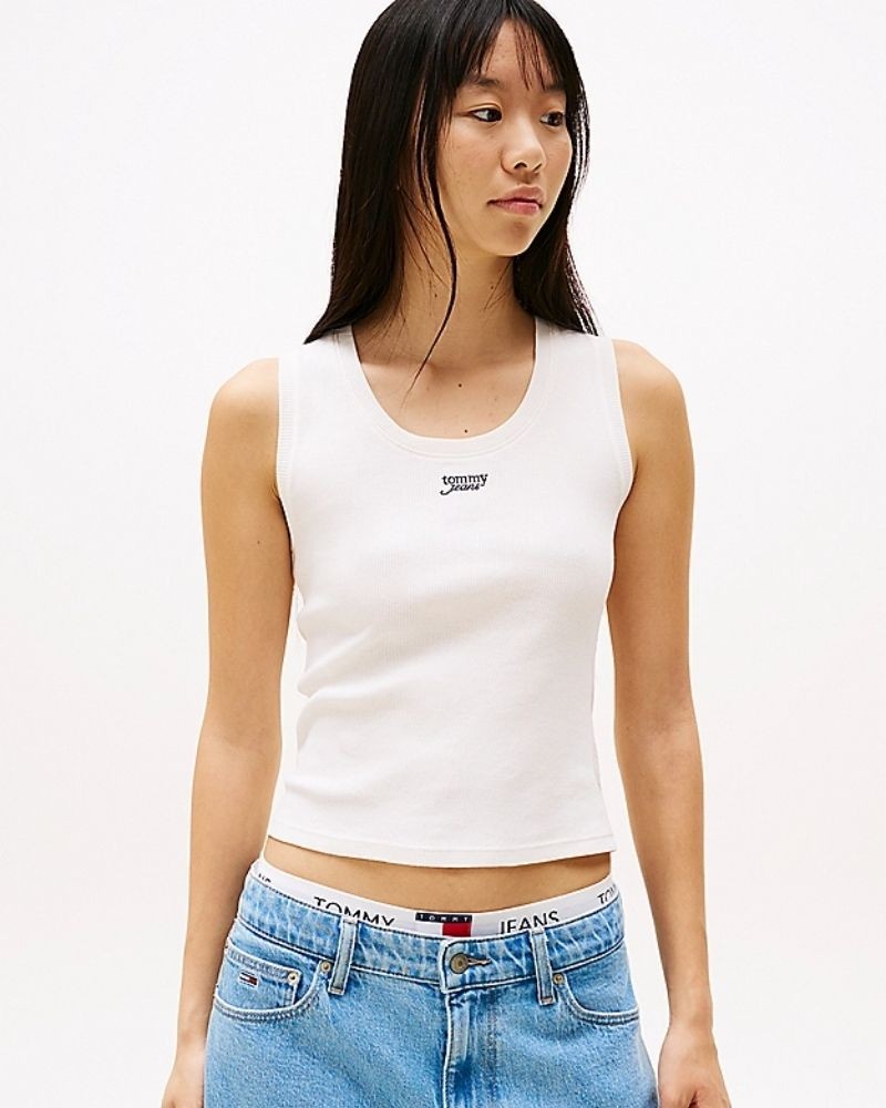  Camisetas Top Mujer TOMMY HILFIGER Nude DW0DW21369