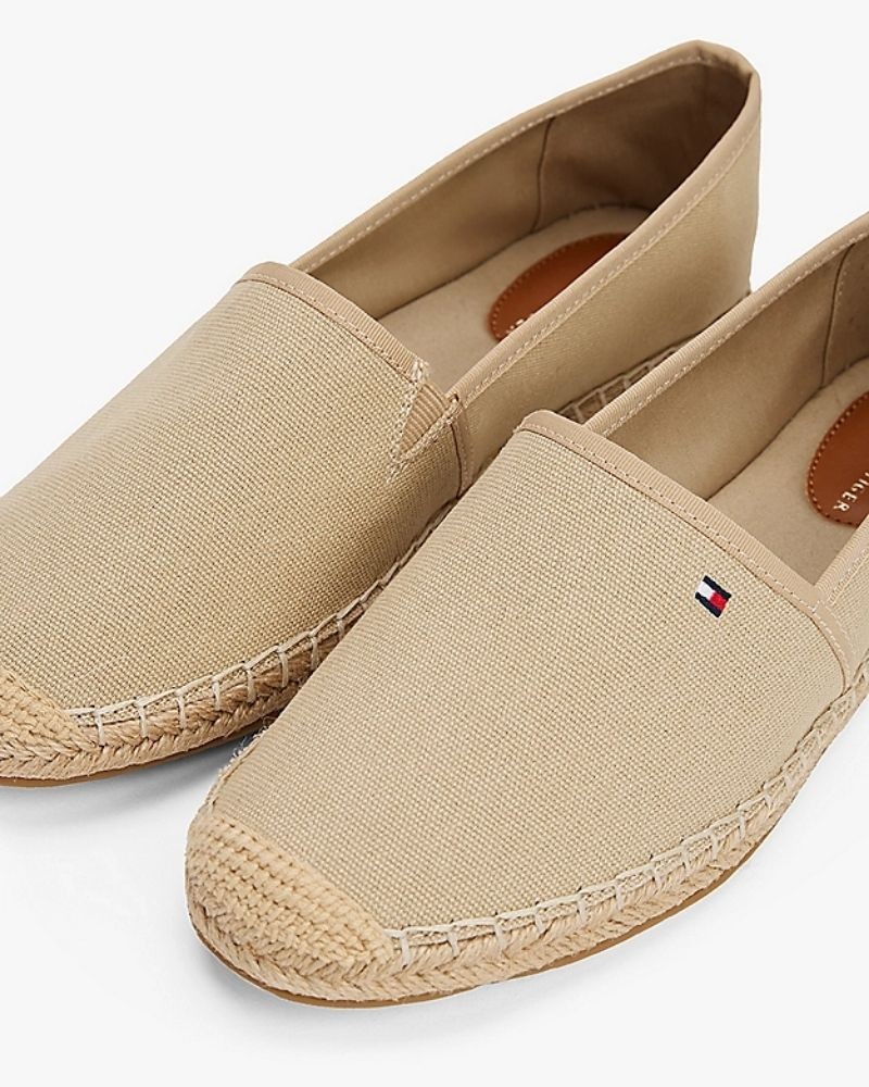 Sapatos Alpargatas Mulher TOMMY HILFIGER Bege FW0FW08541