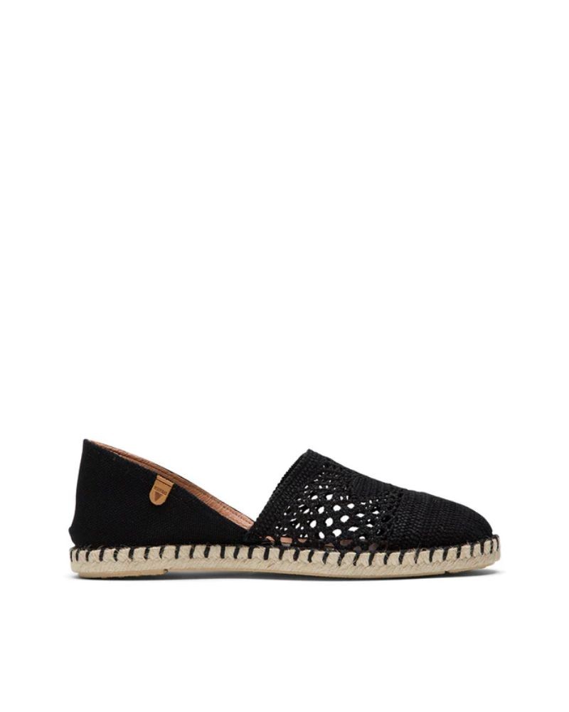  Zapatos Alpargatas Mujer Verbenas Negro CARMEN
