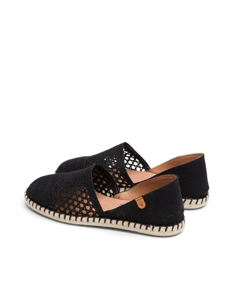  Zapatos Alpargatas Mujer Verbenas Negro CARMEN