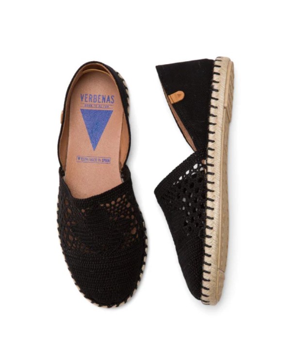 Sapatos Alpargatas Mulher Verbenas Preto CARMEN