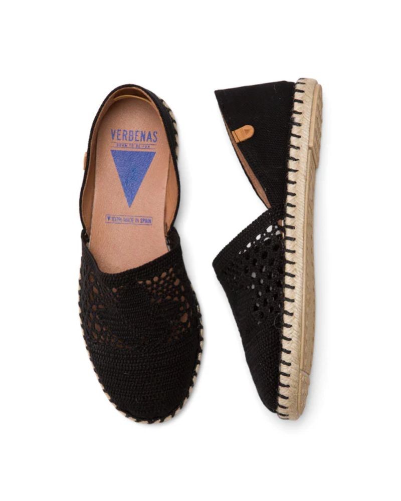 Sapatos Alpargatas Mulher Verbenas Preto CARMEN