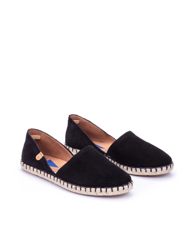  Zapatos Alpargatas Mujer Verbenas Negro CARMEN