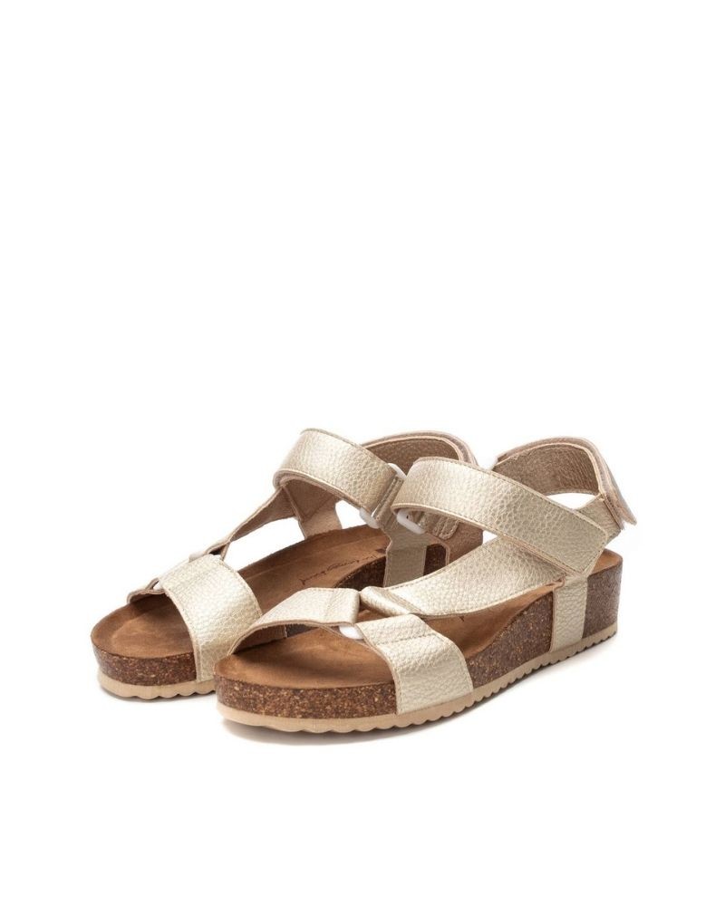  Sandalias Abiertas Mujer XTI Oro 130280
