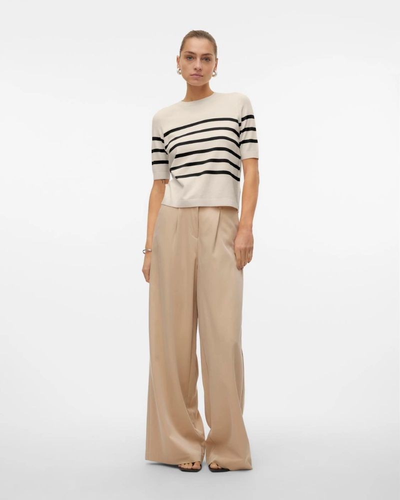  Jersey Manga corta Mujer VERO MODA Beige 10306829 SABA