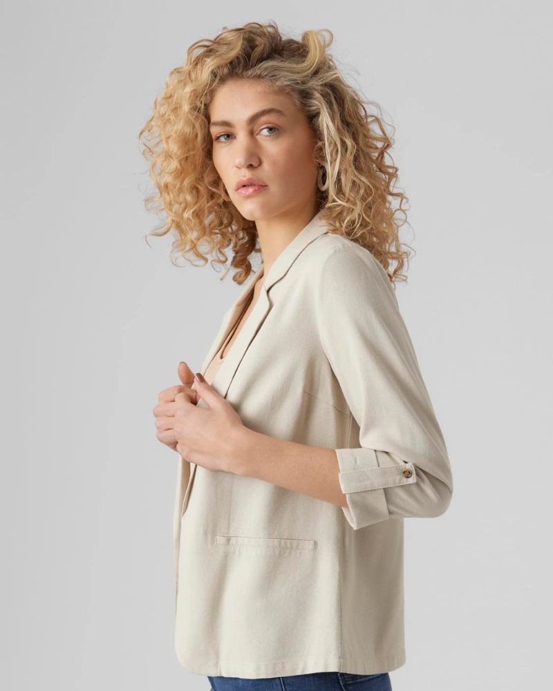  Jersey Manga larga Mujer VERO MODA Beige 10279700 JESMILO