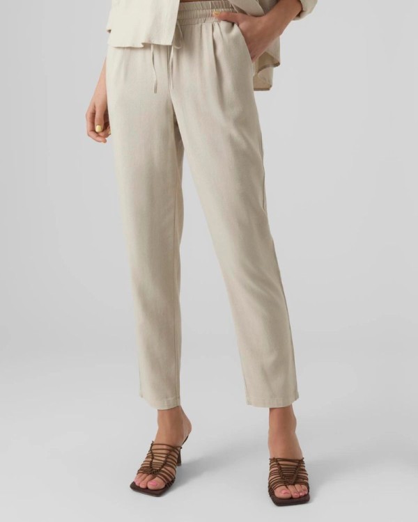  Pantalones Mujer VERO MODA Beige 10279691 JESMILO