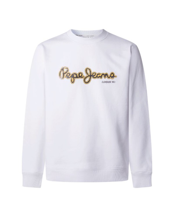  Sudaderas Sin capucha Hombre PEPE JEANS Blanco PM582757 DORIAN CREW