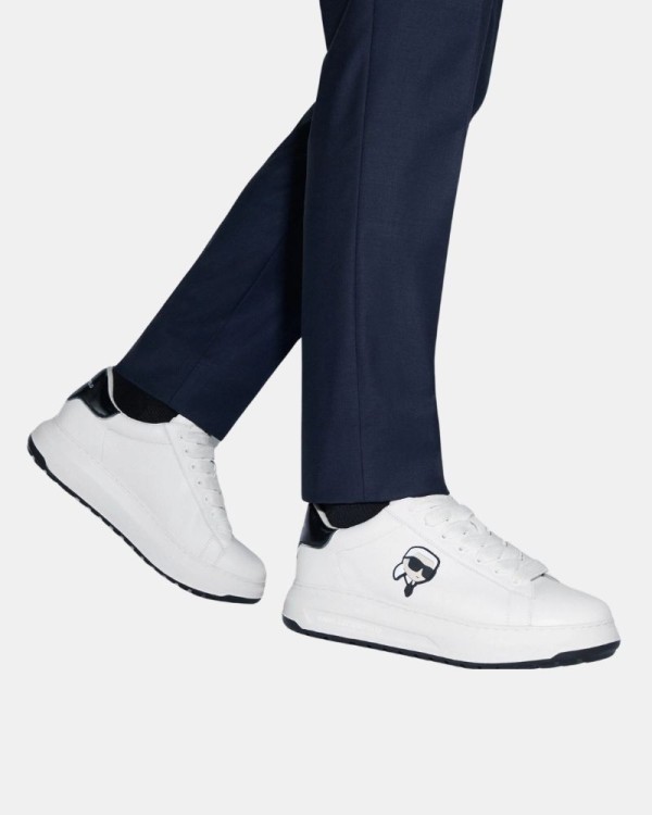 Sapatilhas Baixas Homem Karl Lagerfeld Branco KL57530 KAPRI LUG