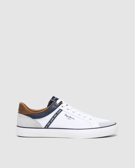 Sapatilhas Baixas Homem PEPE JEANS Branco PMS31073 KENTON STAGE M