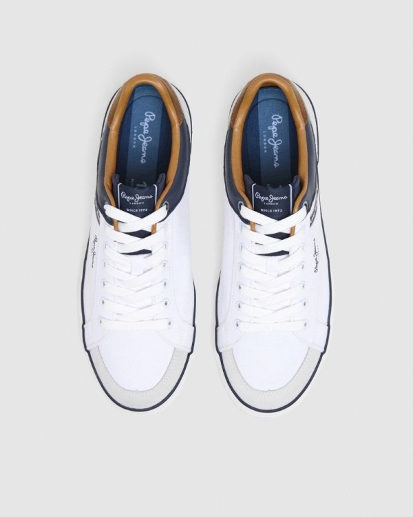  Zapatillas Bajas Hombre PEPE JEANS Blanco PMS31073 KENTON STAGE M