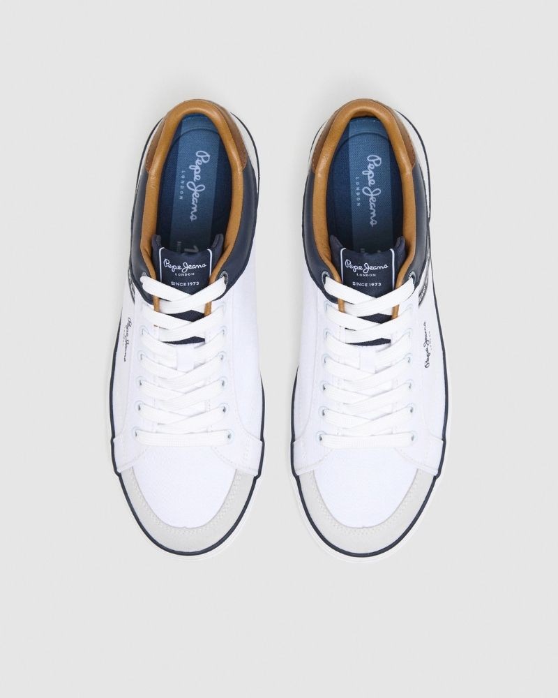  Zapatillas Bajas Hombre PEPE JEANS Blanco PMS31073 KENTON STAGE M