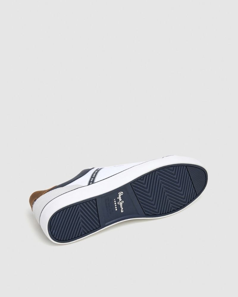  Zapatillas Bajas Hombre PEPE JEANS Blanco PMS31073 KENTON STAGE M