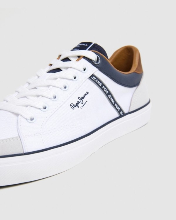  Zapatillas Bajas Hombre PEPE JEANS Blanco PMS31073 KENTON STAGE M