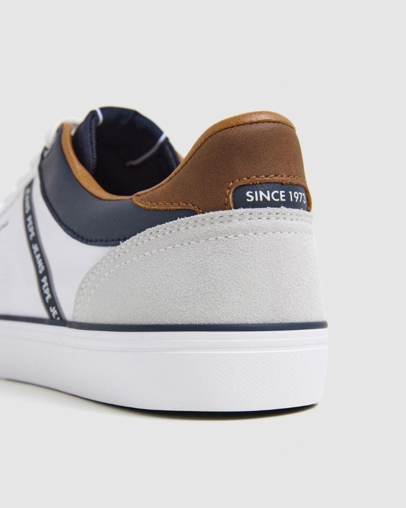 Sapatilhas Baixas Homem PEPE JEANS Branco PMS31073 KENTON STAGE M