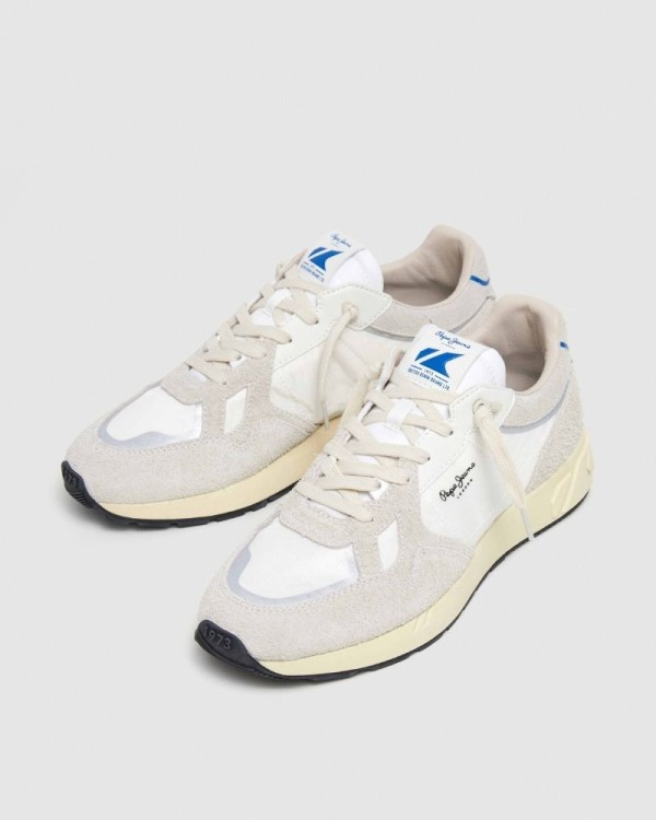 Sapatilhas Baixas Homem PEPE JEANS Branco PMS60036 MARLON DIVIDED M